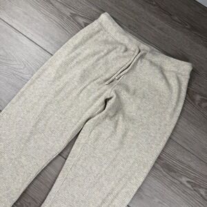 Perfect White Tee Women's Pull On Ribbed Sweatpants Beige Size‎ XS